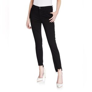 FRAME 
Le Skinny de Jeanne Jeans With Raw Step Hem Size 27 -Film Noir color
